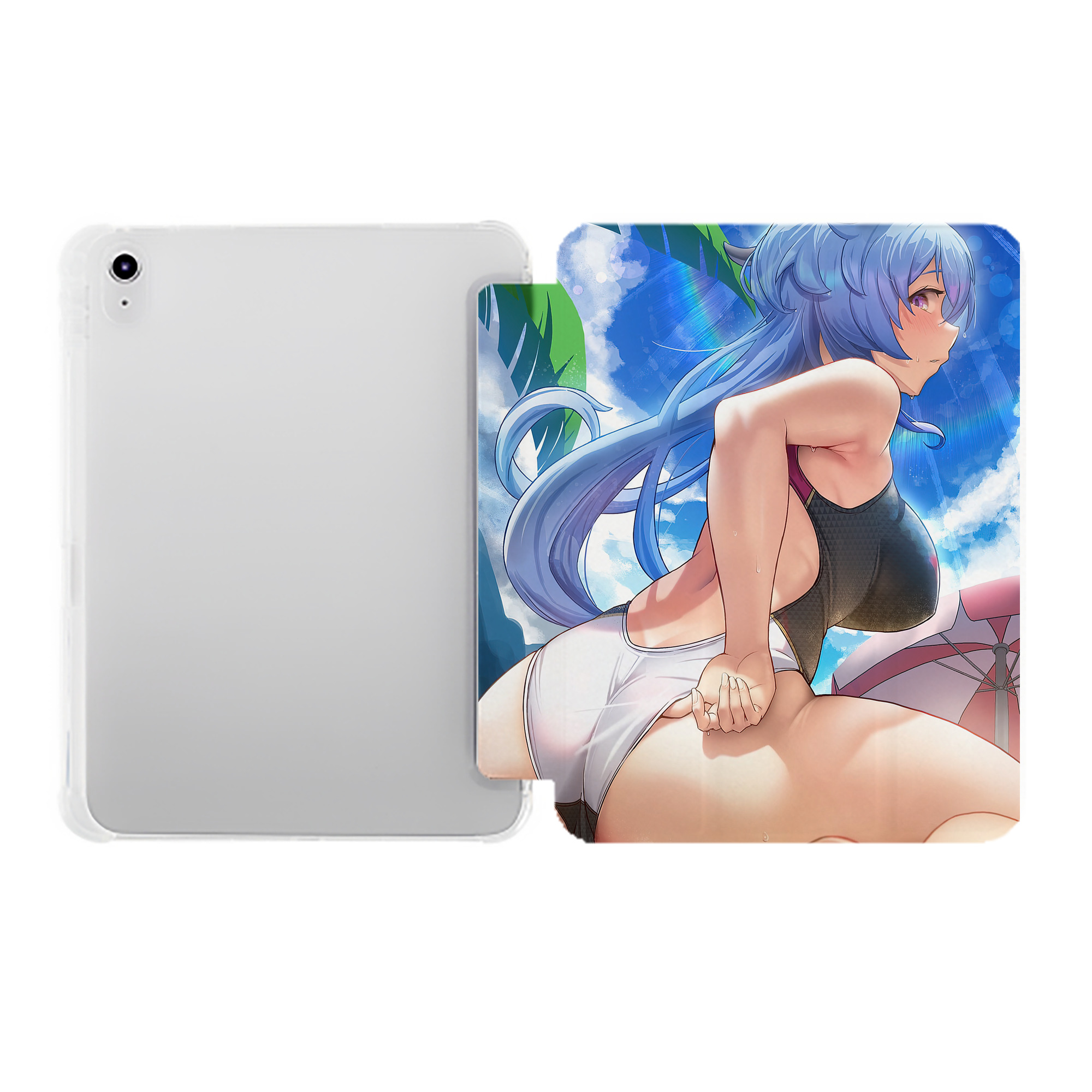 げんし神 genshin IPad ケース ペン収納付き 三つ折りスタンド PUレザー×シリコン 対応機種9.5/10.5/10.9インチ